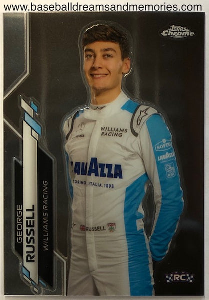 2020 Topps Chrome Formula 1 George Russell Rookie Card