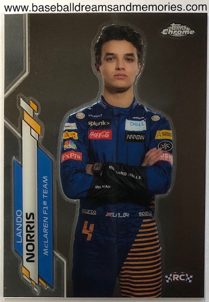 2020 Topps Chrome Formula 1 Lando Norris Rookie Card