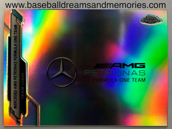 2020 Topps Chrome Formula 1 MERCEDES-AMG Petronas Formula One Team Team Logo Refractor Card