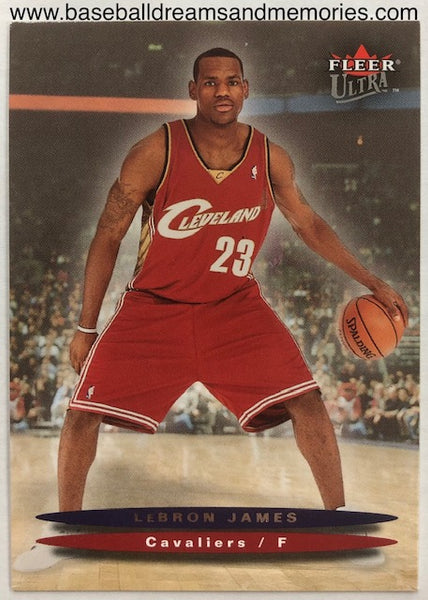 2003-04 Fleer Ultra Lebron James Rookie Card
