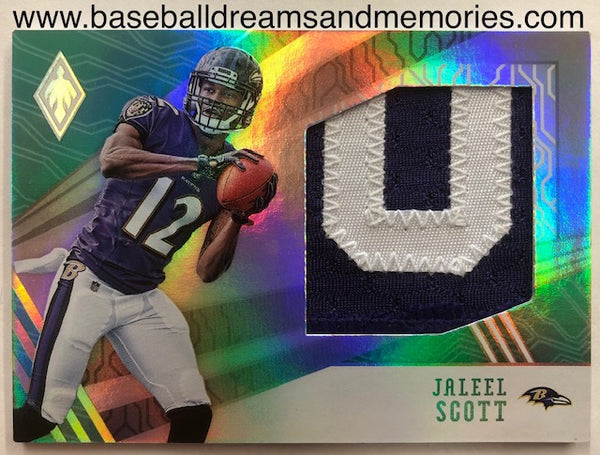 2019 Panini Phoenix Jaleel Scott Rookie Jersey Patch Card Serial Numbered 05/10