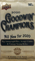2020 Upper Deck Goodwin Champions Hobby Pack