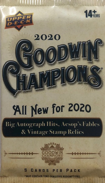 2020 Upper Deck Goodwin Champions Hobby Pack