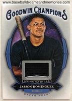 2020 Upper Deck Goodwin Champions Jasson Dominguez Memorabilia Relic Card