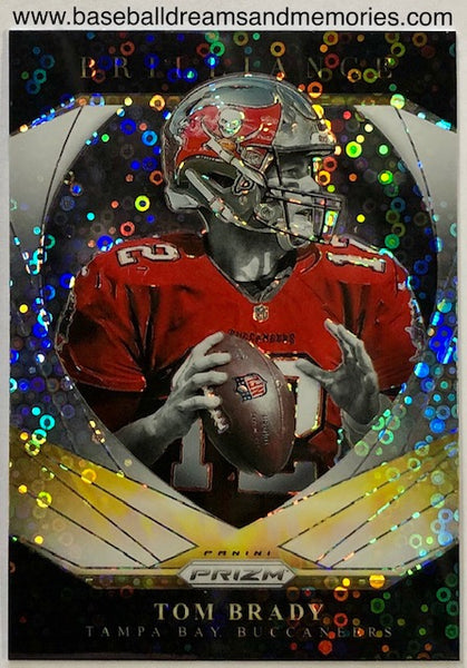 2020 Panini Prizm Tom Brady Brilliance Silver Disco No Huddle Card