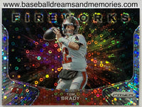 2020 Panini Prizm Tom Brady Fireworks Silver Disco No Huddle Card