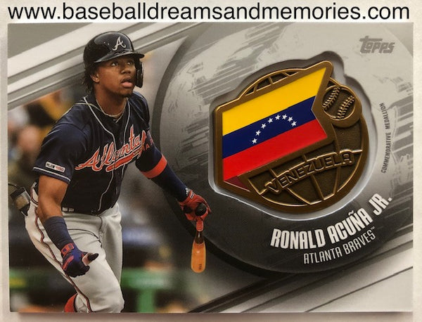 2020 Topps Ronald Acuna Jr Global Game Medallion Card