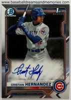2021 Bowman Chrome Prospect Cristian Hernandez 1st Bowman Autograph Card