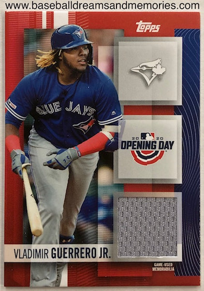 2020 Topps Opening Day Vladimir Guerrero Jr Jersey Card