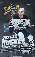 2021-22 Upper Deck Series 1 Hockey Hobby Box (Call 708-371-2250 For Pricing & Availability)