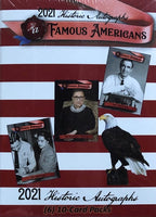 2021 Historic Autographs Famous Americans Blaster Box