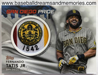 2022 Topps Series 1 Fernando Tatis Jr. San Diego Pride City Flag Patch Card