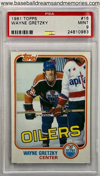 1981 Topps Wayne Gretzky Card Graded PSA MINT 9