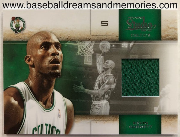 2009-10 Panini Studio Kevin Garnett Jersey Card Serial Numbered 018/249