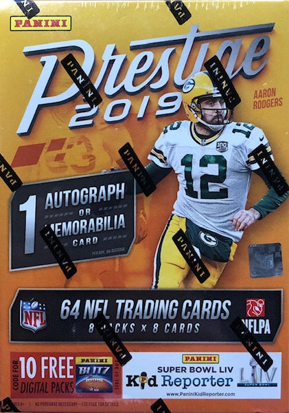 2019 Panini Prestige Football Blaster Box