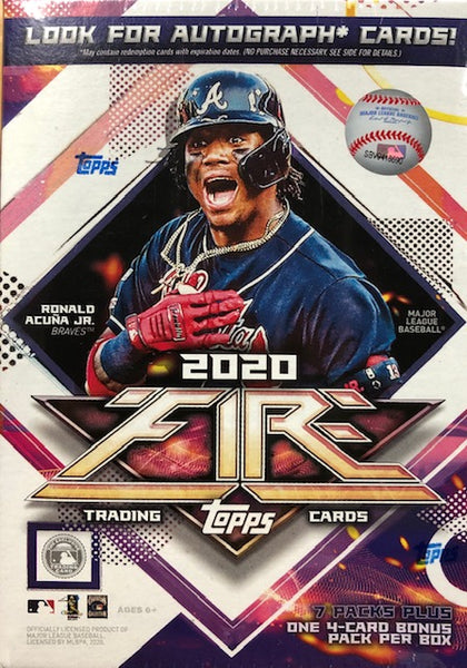 2020 Topps Fire Baseball Blaster Box