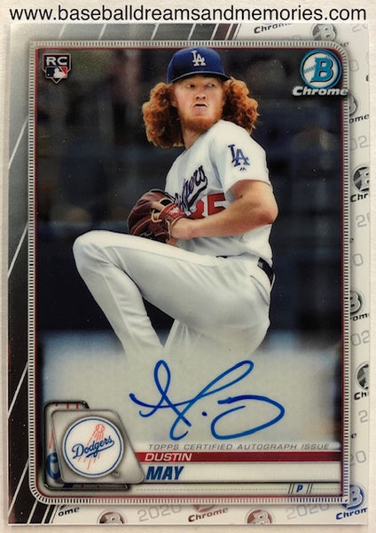 2020 Bowman Chrome Dustin May Autograph Rookie Card