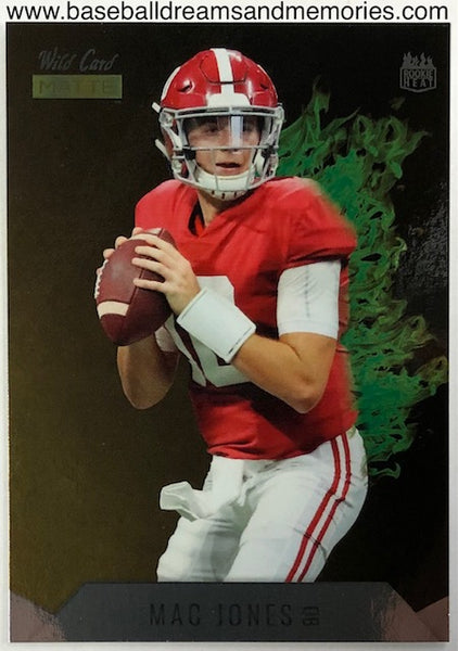 2021 Wild Card Matte Mac Jones Rookie Heat Card