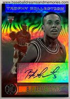 2020-21 Panini Illusions B.J. Armstrong Trophy Collection Autograph Card