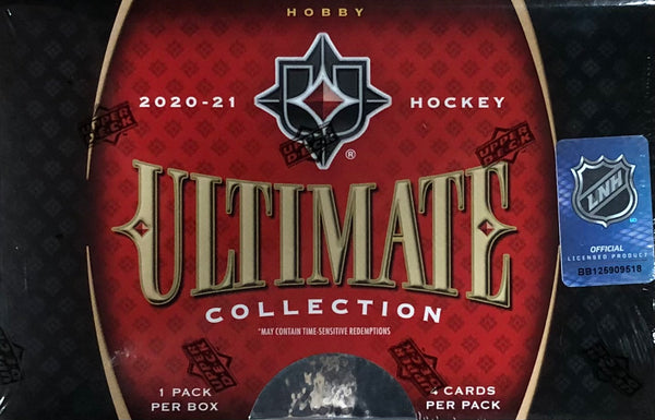 2020-21 UD Ultimate Collection Hockey Hobby Box (Call 708-371-2250 For Pricing & Availability)