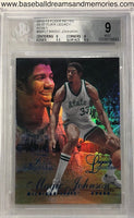 2012-13 Fleer Retro 96-97 Flair Legacy Magic Johnson Blue Parallel Card Serial Numbered 28/150 Graded BGS Mint 9