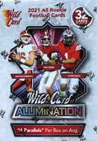 2021 Wild Card Allumination All Rookie Football Cards Blaster Box