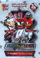 2021 Wild Card Allumination All Rookie Football Cards Blaster Box