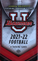 2021-22 Bowman Chrome University Football Hobby Pack