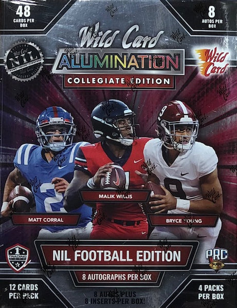 2021 Wild Card Alumination NIL Collegiate Football Hobby Box