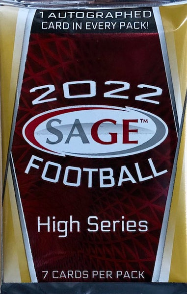 2022 Sage Football High Series Hobby Pack