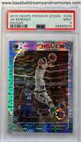 2019 Panini Hoops Premium Stock Ja Morant Pulsar Rookie Card Graded PSA MINT 9