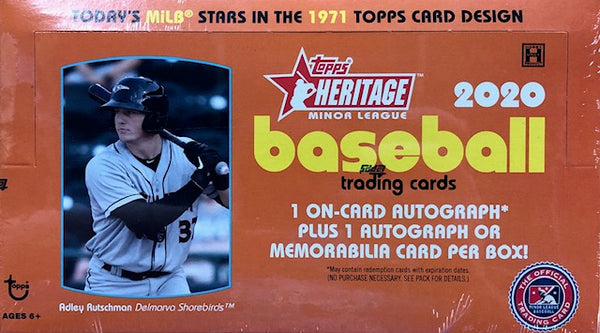 2020 Topps Heritage Minor League Baseball Hobby Box