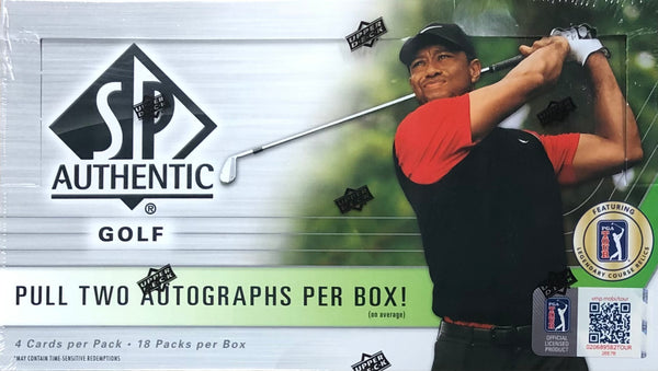 2021 Upper Deck SP Authentic Golf Hobby Box (Call 708-371-2250 For Pricing & Availability)