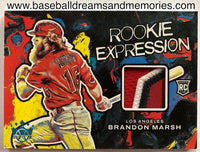 2022 Panini Diamond Kings Brandon Marsh Rookie Expression Jersey Patch Card Serial Numbered 23/25