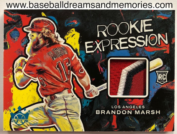 2022 Panini Diamond Kings Brandon Marsh Rookie Expression Jersey Patch Card Serial Numbered 23/25