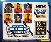 2020-21 Panini Contenders Draft Picks Basketball Hobby Box