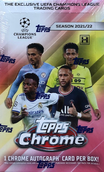 2021-22 Topps UEFA Champions League Chrome Soccer Hobby Box