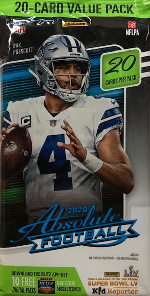 2020 Panini Absolute Football Value Pack