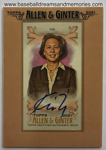 2021 Topps Allen & Ginter KIM NG Baseball General Manager Autograph Card