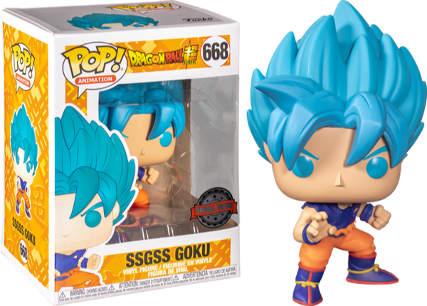 Funko Pop Dragonball Z Ssgss Goku Special Edition Exclusive Figure