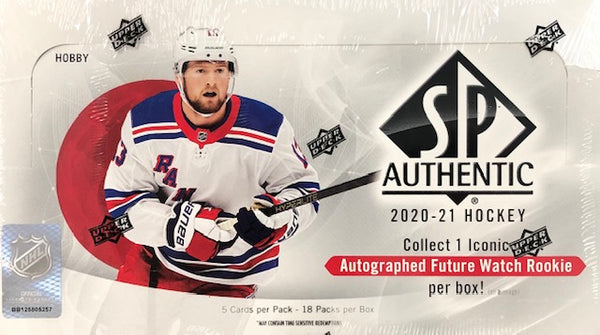 2020-21 Upper Deck SP Authentic Hockey Hobby Box (Call 708-371-2250 For Pricing & Availability)