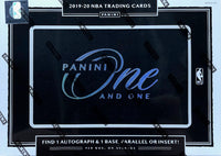 2019-20 Panini One And One Basketball Hobby Box