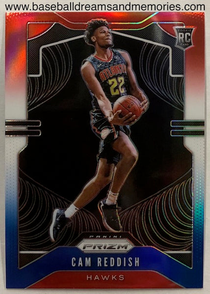 2019-20 Panini Prizm Cam Reddish Red, White, & Blue Rookie Card