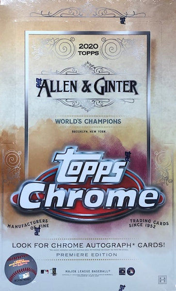 2020 Topps Allen & Ginter Chrome Baseball Hobby Box