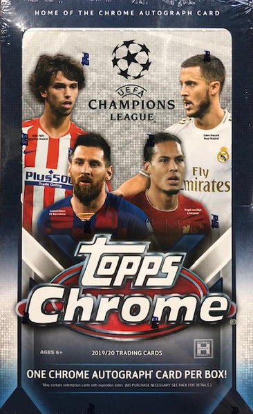 2019-20 Topps Chrome UEFA Champions League Soccer Hobby Box