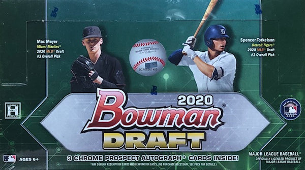 2020 Bowman Draft Baseball Jumbo Hobby Box