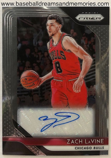 2018-19 Panini Prizm Zach Lavine Autograph Card