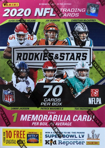 2020 Panini Rookies & Stars Football Blaster Box