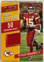 2019 Prestige Patrick Mahomes League Leaders Jersey Card