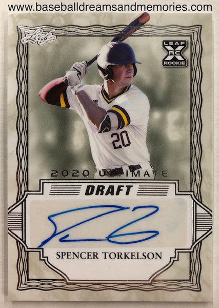 2020 Leaf Ultimate Draft Spencer Torkelson Autograph Rookie Card